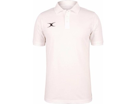 Polo para Hombre GILBERT Quest Blanco para Rugby (11-12 años)