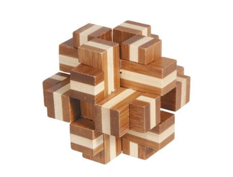 Puzzle FRIDOLIN (Madera - Marrón - 9 x 8.5 x 9 cm)