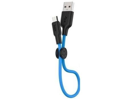 Cable HOCO X21 Plus (USB - 0.25 M - Negro y Azul)