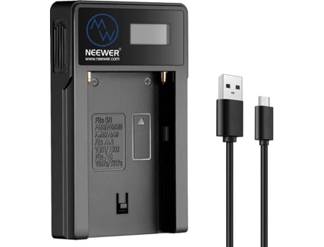 Cargador NEEWER Micro USB para Sony NP-F550/F750/F960/F970 y NP-FM50/70/90