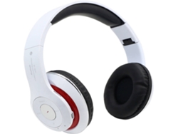 Auriculares Bluetooth GETEK STN-16 (Over Ear - Micrófono - Blanco)