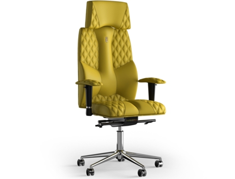 Silla de Oficina KULIK SYSTEM Business Stitching PU Cuero (Amarelo -130x50x50cm)