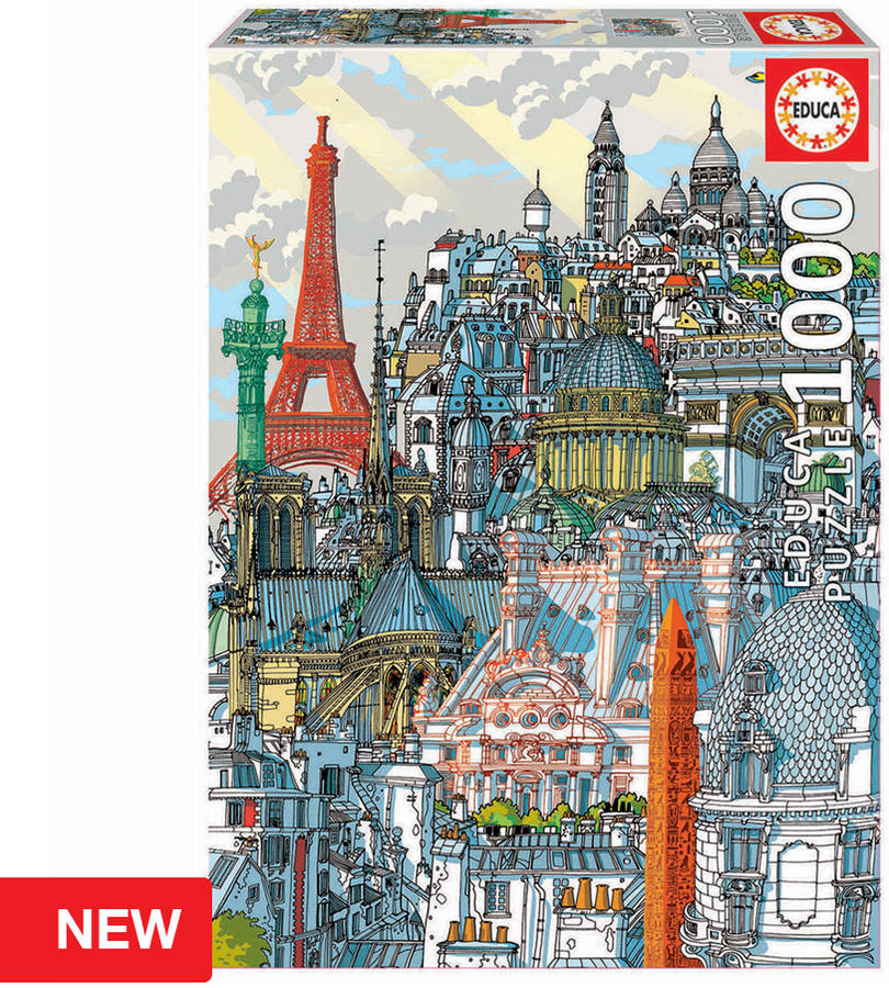 Puzzle EDUCA 200 París Educa Citypuzzle (Edad Mínima: 12 Años - 200 Piezas)