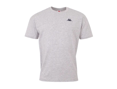 Camiseta KAPPA Hombre (Algodón - Gris - M)