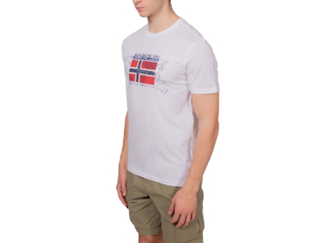 Camiseta de Hombre NAPAPIJRI Blanco (S)