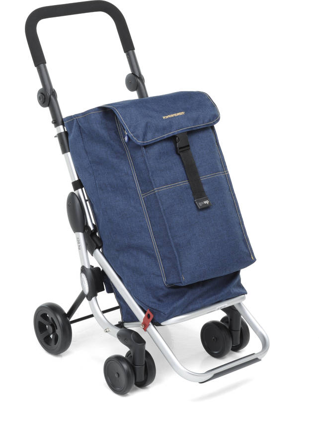 Foppapedretti Go Up carrito de la compra color blue bolsa