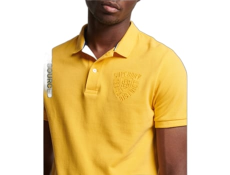 Polo para Hombre SUPERDRY (M - Algodón - Amarillo)