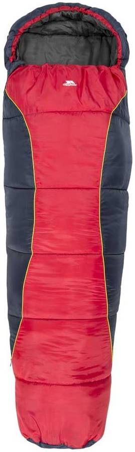 Saco de Dormir TRESPASS Bunka (Talla: 170 x 65 x 45 cm - Rojo)