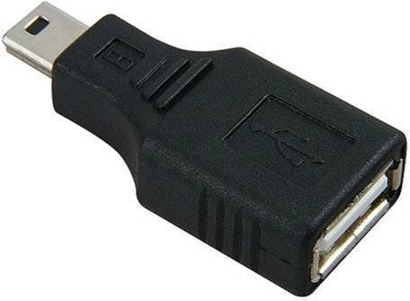 Eforcity Pothusb5fmad Adaptador de cable usb mini negro para machohembra