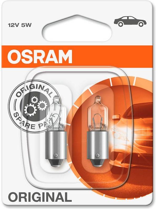 Lámpara Interiorposiciónlectura Osram original ba9s 12v 5w 2 unidades. juego de bombillas line® blister 3200k 14 x 10 5 os6411102b 12 4050300647258 s3722070