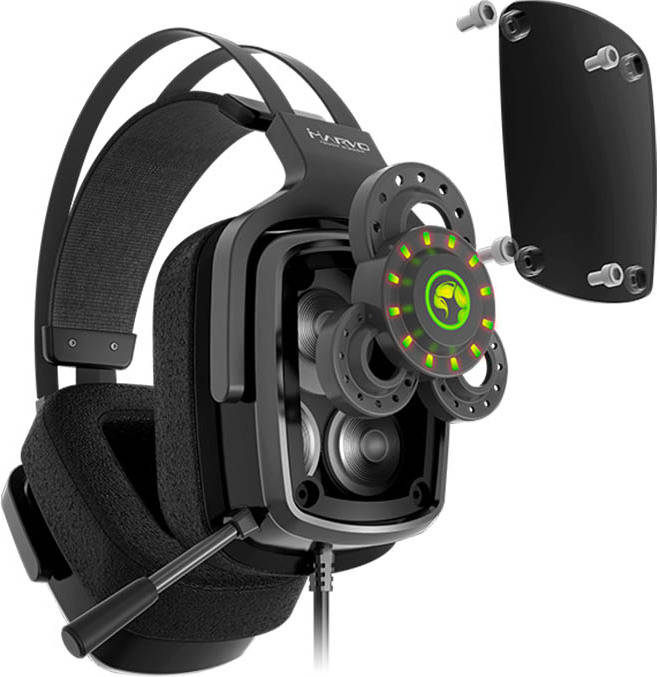 Auriculares Gaming con Cable SCORPION MA-HG9046 (On Ear - Negro)