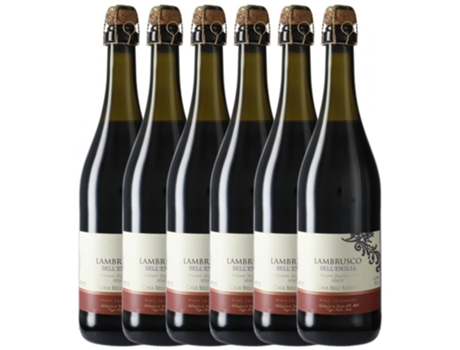 Espumante CASA BELL'ALBERO Casa Bell'Albero Rosso Lambrusco Emilia Romagna (0.75 L - 6 unidades)