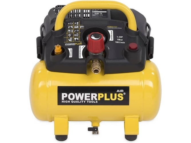 Compresor De Aire powerplus powx1721 1100w 6l sin aceite 1100 230 v x1721 6