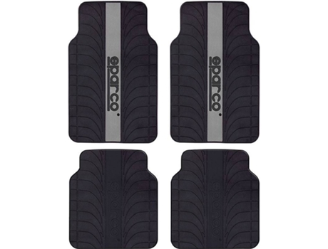 Juego De 4 alfombras para coche sparco corsa universal negro y