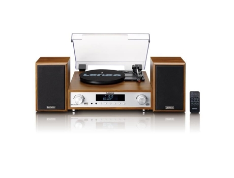 Sistema Hifi Completo con LENCO Mc-160Wd Tocadiscos Dab de Madera y Radio Fm Bluetooth 5