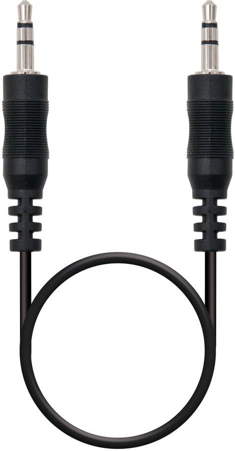 Cable de Audio NANOCable de Audio(20 cm - Negro)