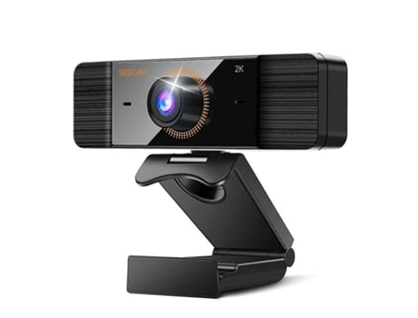 Chronus Webcam 2K Full HD 1080P Cámara web con micrófono Cámara web USB para computadora portátil de escritorio, color negro BISBISOUS