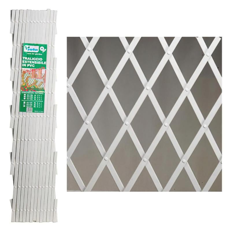 Celosia pvc blanca extensible 4x1 metros.