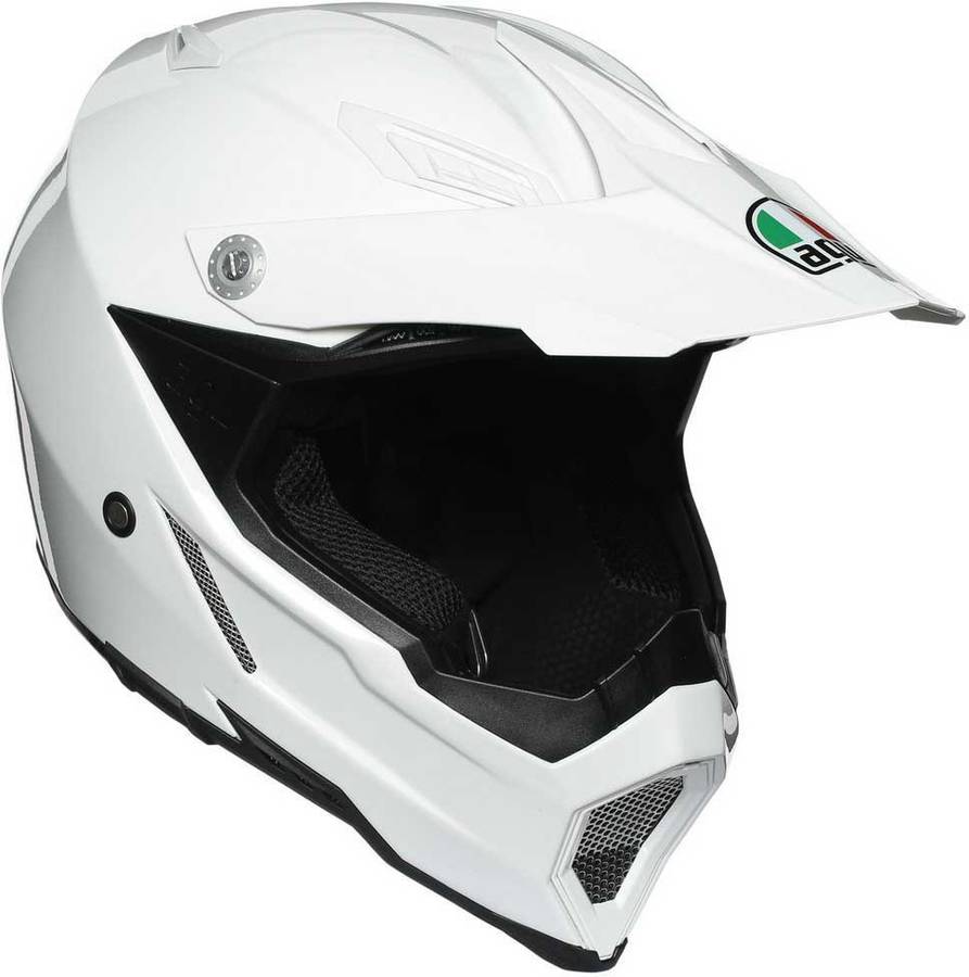 Casco Offroad De motociclismo agv motocross ax8 evo solid xl white