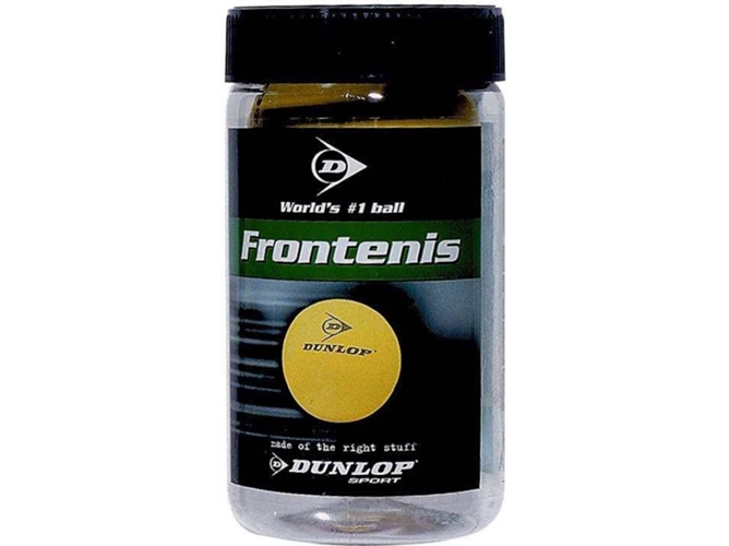 Dunlop 0503054 Pelota de frontenis en bote unisex adulto amarillo 2 unidades