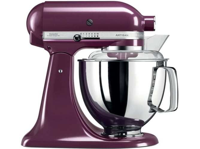 Amasadora con Bol KITCHENAID Artisan 5KSM175PSEBY (4 accesorios - 300 W - Bol: 4.8 L)