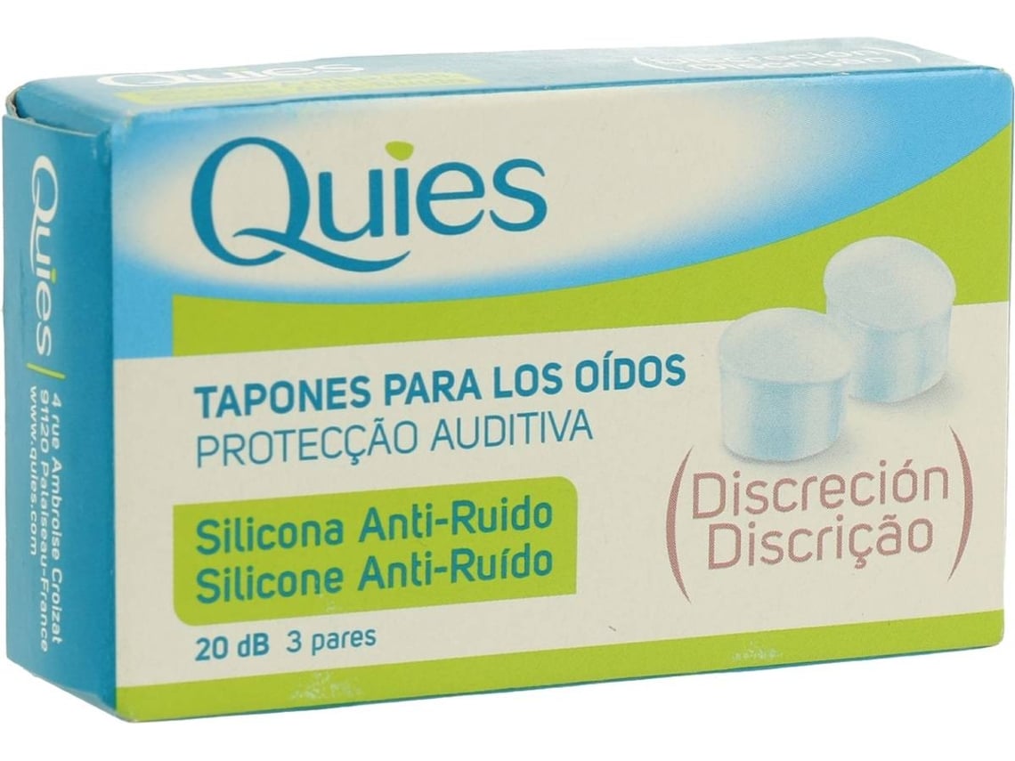 QUIES TAPONES OIDOS SILICONA ANTIRUIDO 6 UNIDADES