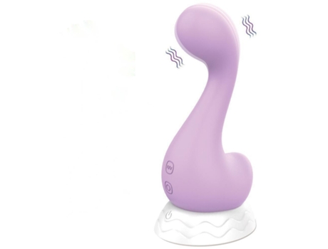 Vibrador de silicona a prueba de agua con 7 modos de vibración para lamer 7 para mujeres (púrpura) VEANXIN