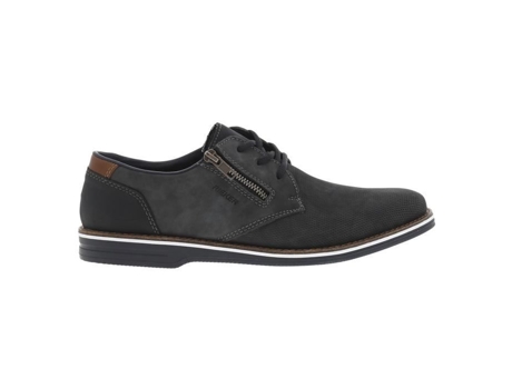 Zapatillas de Hombre RIEKER Piel Negro (41)