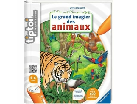 Libro interactivo infantil Ravensburger The Great Animal Imagier