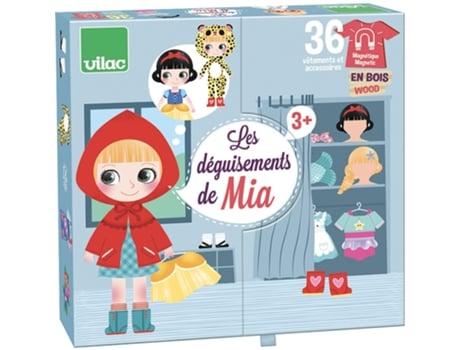 Jogo de Mesa VILAC Mia Wooden Magnetic Doll (3 Anos)