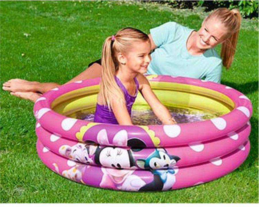 Piscina Infantil Bestway 86791060 minnie. hinchable 3 anillos 102x25