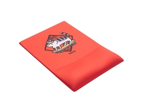 Alfombrilla de ratón de gel de sílice con soporte para muñeca alfombrilla de ratón ergonómica antideslizante para el hogar la oficina - gato de dib...