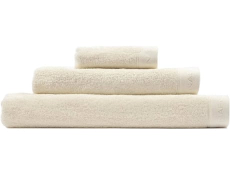 Juego de Baño 3Pcs NAF NAF Casual (Crema - Algodón - 30 x 50, 50 x 100, 70 x 140 cm)