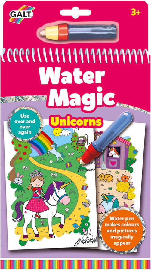 Galt Toys Water magic unicorns colouring books for children ages 3 years plus libro diset de agua unicornios