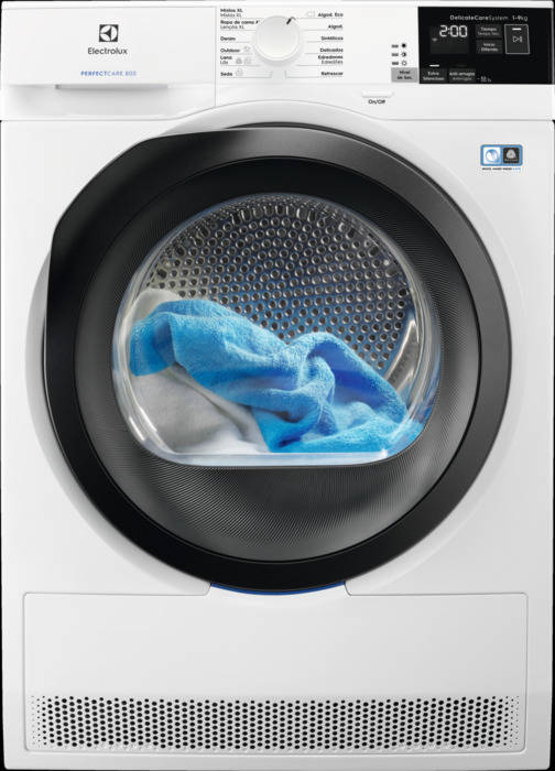 Secadora ELECTROLUX EW8H4964IB (9 kg - Bomba de Calor - Blanco)