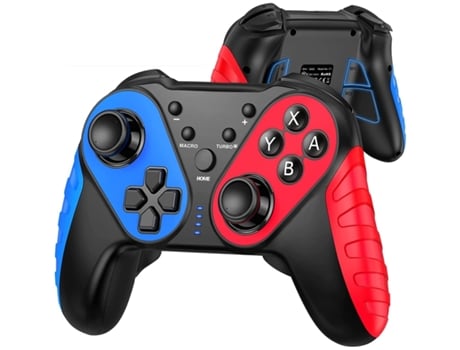 Mando PS4 ENKERS Gamepad (Inalámbrico - Rojo)