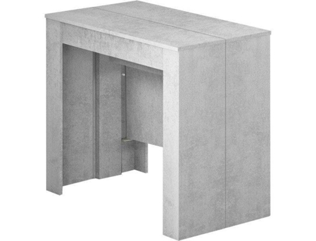 Habitdesign Mesa De comedor consola extensible para salon recibidor o cocina acabado gris cemento medidas 50235 cm largo x 90 ancho 78 alto mueble entrada 004580l 0.78 0.90 0.51