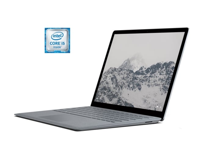 Portátil 13,5'' MICROSOFT Surface Laptop D9P-00017 Plata  ( i5 7200U, 3 GB RAM, 128 GB SSD )