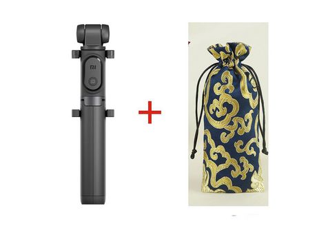 Xiaomi-monopé mi-selfie-stick bluetooth-tripé com controle remoto sem fio, 360-rotação dobrável para ios android[adicionar bag-350852]