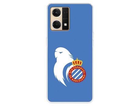 Carcasa para OPPO Reno 7 4G Del Rcd Espanyol Escudo Perico Licencia Oficial Rcd Espanyol OPPO Transparente