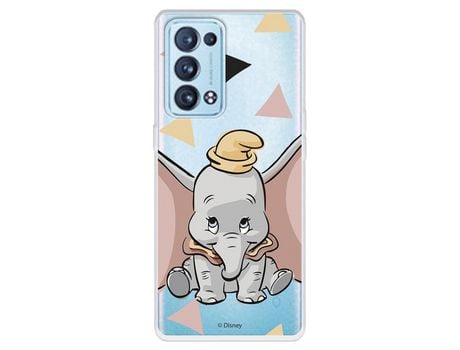 Carcasa para OPPO Reno6 Pro Oficial De Disney Dumbo Silueta Transparente Dumbo OPPO Transparente