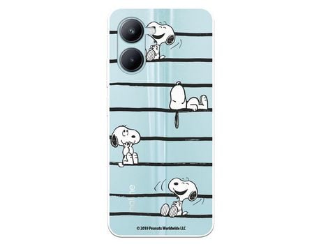 Carcasa para REALME C33 Oficial De Peanuts Snoopy Rayas Snoopy REALME Transparente