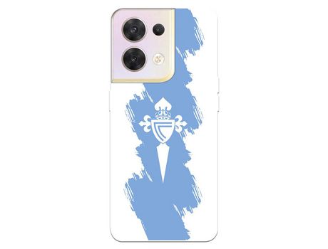 Carcasa para OPPO Reno 8 Del Rc Celta Escudo Trazo Azul Licencia Oficial Rc Celta OPPO Transparente