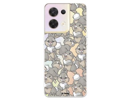 Carcasa para OPPO Reno 8 Oficial De Disney Tambor Patrones Bambi OPPO Transparente