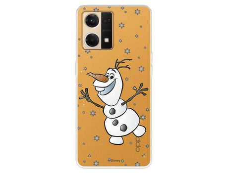 Carcasa para OPPO Reno 7 4G Oficial De Disney Olaf Transparente Frozen OPPO Transparente