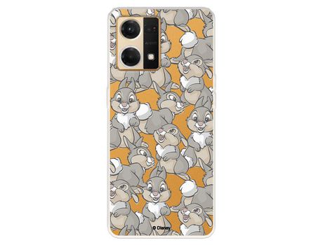 Carcasa para OPPO Reno 7 4G Oficial De Disney Tambor Patrones Bambi OPPO Transparente