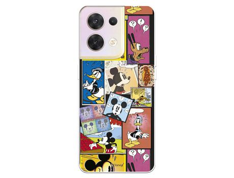 Carcasa para OPPO Reno 8 Oficial De Disney Mickey Comic Clásicos Disney OPPO Transparente