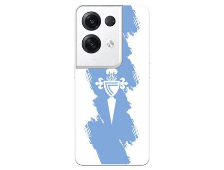 Carcasa para OPPO Reno 8 Pro Del Rc Celta Escudo Trazo Azul Licencia Oficial Rc Celta OPPO Transparente