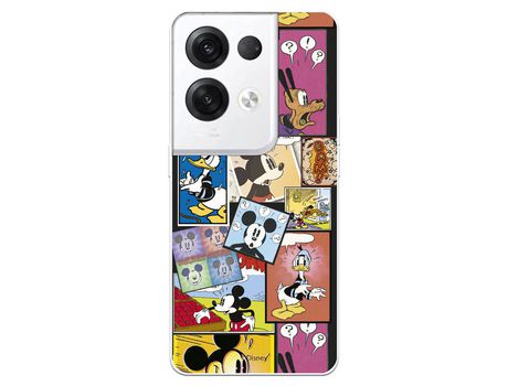 Carcasa para OPPO Reno 8 Pro Oficial De Disney Mickey Comic Clásicos Disney OPPO Transparente