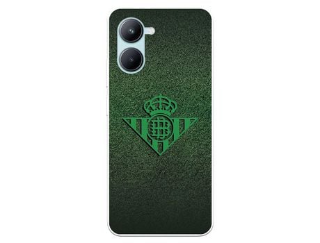 Carcasa para REALME C33 Del Real Betis Balompié Escudo Verde Fondo Trama Licencia Oficial Real Betis Balompié REALME Transparente